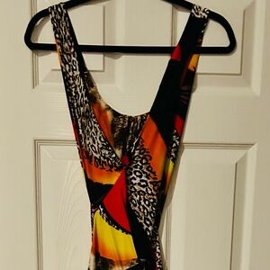 Vibrant Multi-Color Flowing Women’s Dress